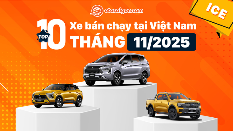 [Infographic] Top xe ICE bán chạy tháng 11/2025: Bộ đôi Mitsubishi dẫn đầu, không có xe Hàn trong top 10
