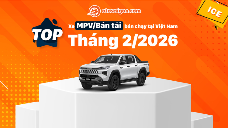 [Infographic] Top MPV/bán tải bán chạy trong tháng 2/2026: Toyota Veloz lên ngôi; Hilux, D-Max 